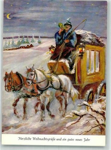 sign Schadow Gertrud Weihnachten Neujahr Wiechmann-Bildkarten Nr. 7341 d