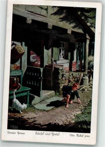 Hänsel u. Grete Gebrüder Grimm UVACHROM Nr. 3712 Serie 125