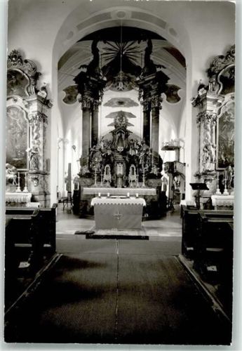 Neukirchen Hochaltar der Wallfahrtskirche Foto Original aus Archiv eines Ansichtskartenverlags Ort handschriftlich