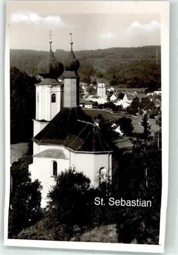 Breitenbrunn Wallfahrtskirche St. Sebastian Foto Original aus Archiv eines Ansichtskartenverlags Ort handschriftlich