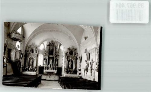 Kollnburg Kirche innen Ort handschriftlich