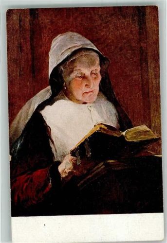 Nr. 150 Religion sign. Bisshop : Im Lichte der Bibel , Nonne Buch lesen
