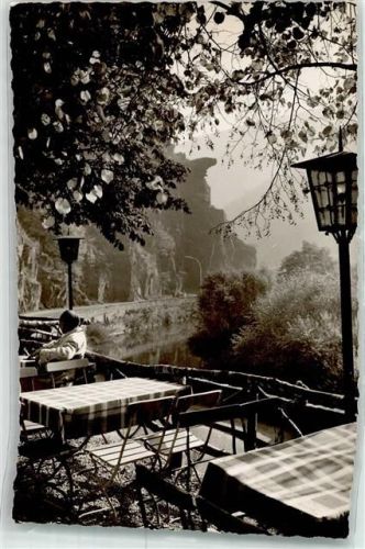 Walporzheim Gasthaus Bunte Kuh Terrasse Ort handschriftlich Foto Original aus Archiv eines Ansichtskartenverlags