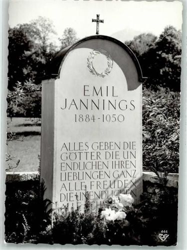 St. Wolfgang Grabstein des Schauspielers Emil Jannings Foto AK