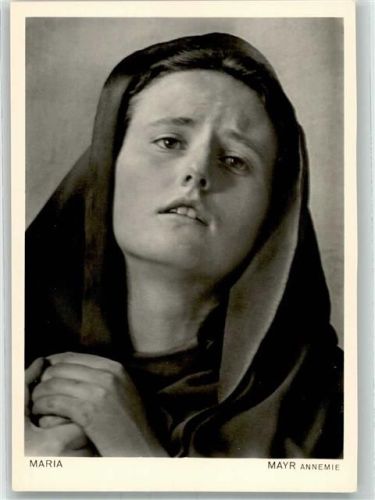 Oberammergau 1950 Maria-Darstellerin Annemie Mayr Fotograf Hans Wiegand
