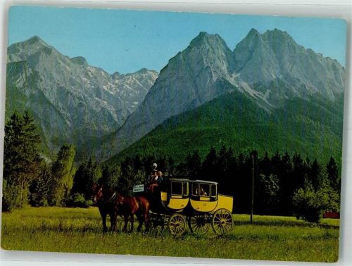 Blick auf die Zugspitze Postkartenverlag Hans Huber 8703