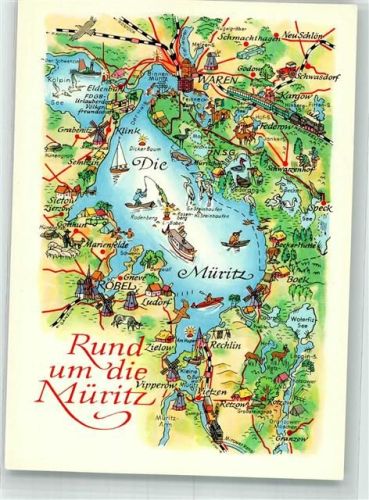 Waren Landkarte Müritz