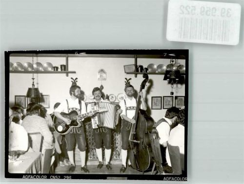 Bad Oberdorf Tracht Musik Gasthaus Hirsch Ort handschriftlich Foto Original aus Archiv eines Ansichtskartenverlags