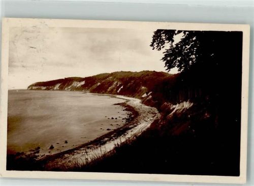 Binz 1926 Strand und Steilküste zwischen Binz und Sellin Verlag Rubin & Co.