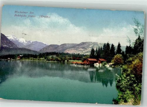 Bohinjska Bistrica 1914 Wocheiner See Feldpost WK I Photochromiekarte Nr. 12847