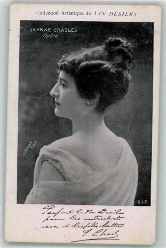 Foto P. Berger Jeanne Chasles Faksimile
