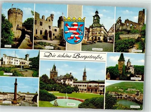 Weinheim Bergstrasse Burg Alabach Schriesheim Wappen Heppenheim
