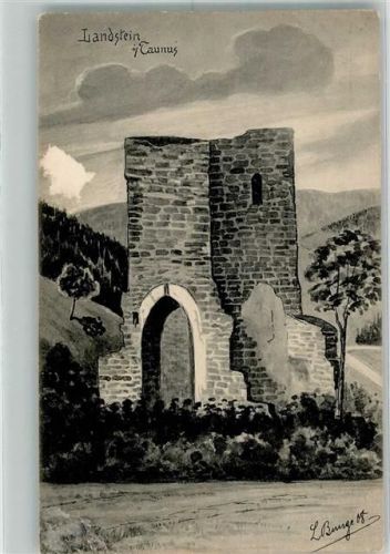 Lahnstein sign. Bunge, L. Burg Künslerkarte Verlag Parnat