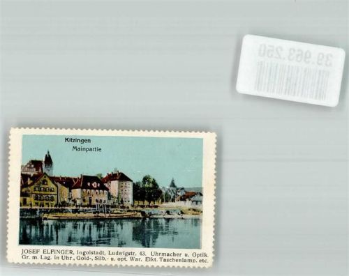 Kitzingen Fa. Elfinger Ingolstadt Uhrmacher
