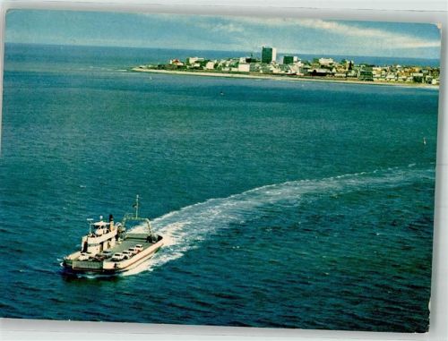 Norderney 1972 Auto- Fähre Fliegeraufnahme