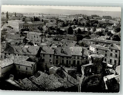 Uzes 1958 Fliegeraufnahme