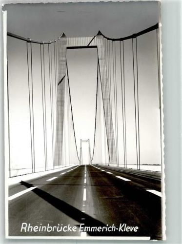 Emmerich Rheinbrücke Kleve Ort handschriftlich Foto Original aus Archiv eines Ansichtskartenverlags