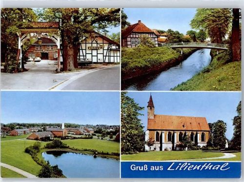 Lilienthal Murken´s Gasthof, Kirche, Brücke