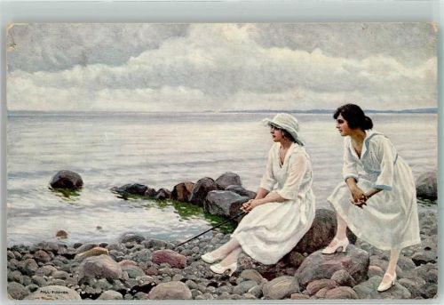 1921 Sommertag Frauen Alex Vincents Kunstverlag Malerserie Nr. 310
