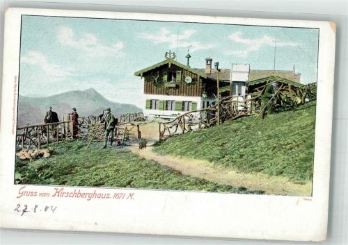 Hirschberghaus 1904 Hüttenstempel Dackel