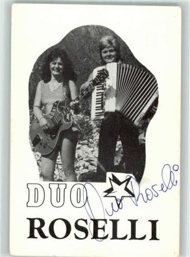 Duo Roselli Gitarre Akkordeon Autogramm