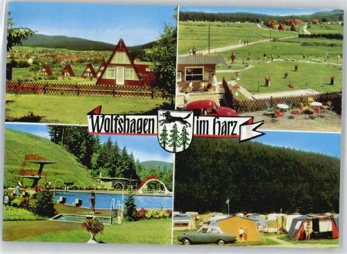 Wolfshagen Teilansichten, Campingplatz, Ferienhäuser, Freibad