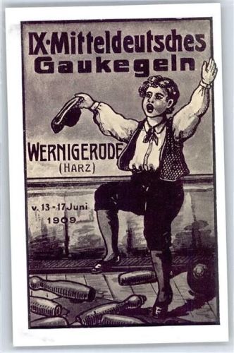 Wernigerode IX, Mitteldeutsches Gaukegeln 1909