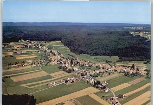 72226 W7275 Simmersfeld - Fliegeraufnahme, Ortsansicht, Kirche
