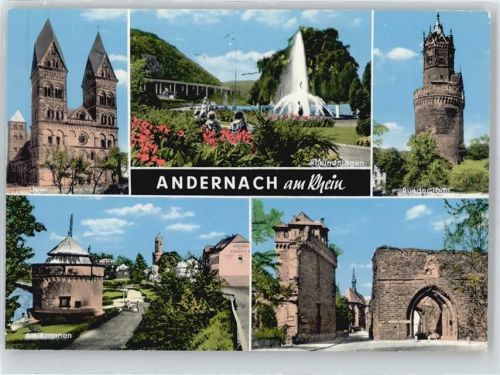 Andernach Dom, Rheinanlagen, Runder Turm, Am Krahnen