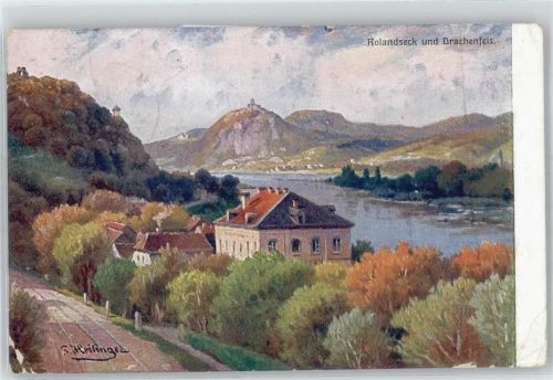 Drachenfels Künstlerkarte, Rolandseck, Drachenfels
