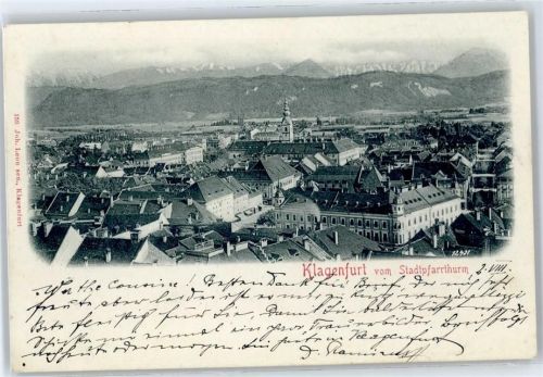 Klagenfurt Blick vom Stadtpfarrturm