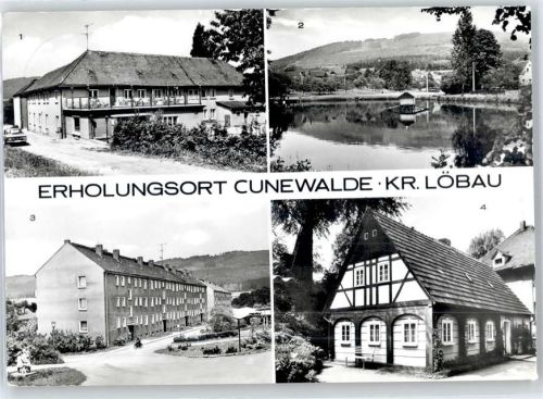 Cunewalde Ferienheim Georgi Dimitroff, Schwanenteich, AWG-Siedlung, Oberlausitzer Umgebindehaus