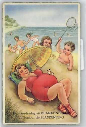 Blankenberghe Leporello, Am Strand