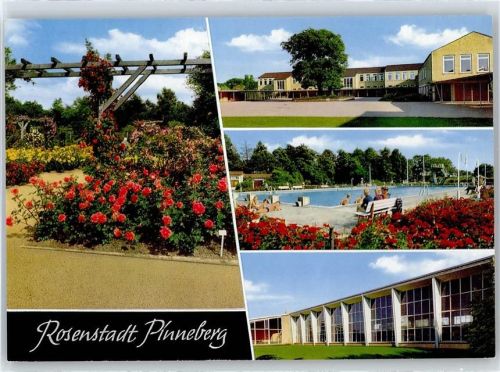 25421 W2080 Pinneberg - Rosengarten, Schwimmbad Badeanstalt, Jahn-Halle, Matthias-Claudius-Schule