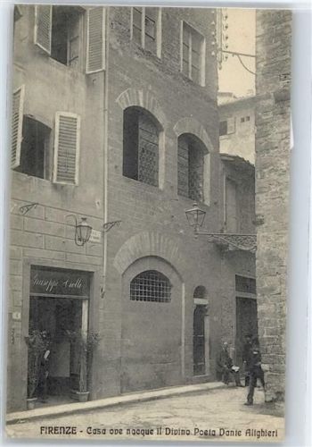 Firenze Casa ove nacque il Divino Poeta Dante Alighieri