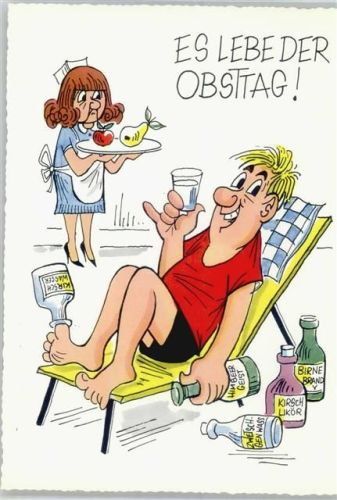 Es lebe der Obsttag Alkohol Humor