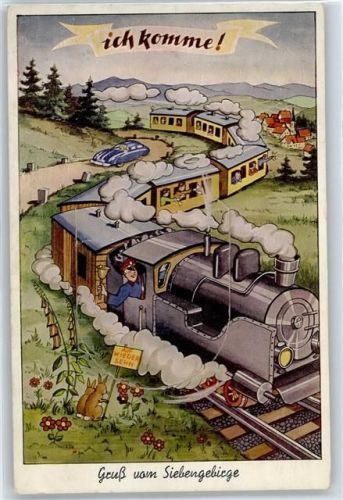 Siebengebirge Leporello, Eisenbahn