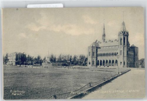 Frere Hall with Queen Statue