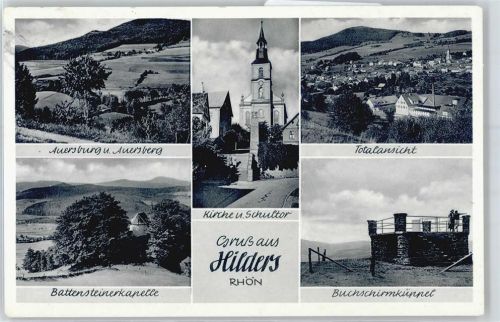 Hilders Kirche, Ortsansicht, Schultor, Blattensteinerkapelle, Auersburg