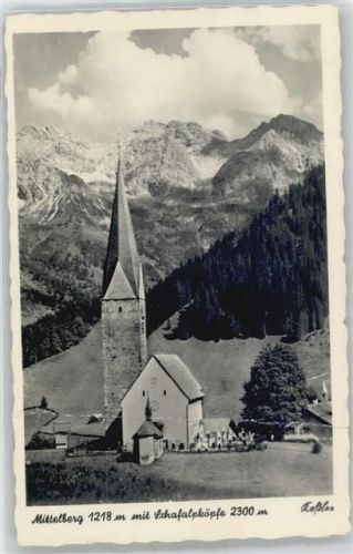 Mittelberg Schafalpköpfe, Kirche