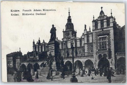 Krakau Mickiewicz Denkmal