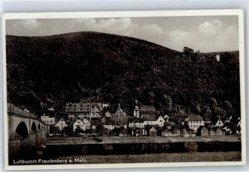 Freudenberg Teilansicht, Brücke, Burg, Kirchturm