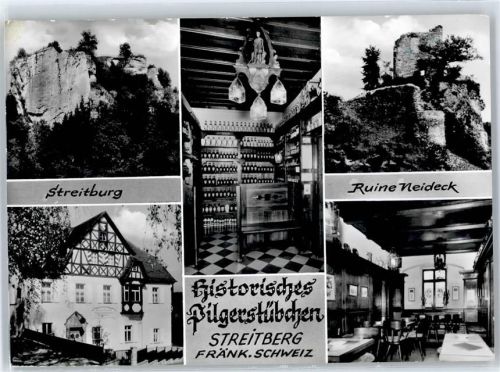 Streitberg Historische Pilgerstube der Alten Kurhausbrennerei Hans Hertlein, Streitburg, Ruine Neideck