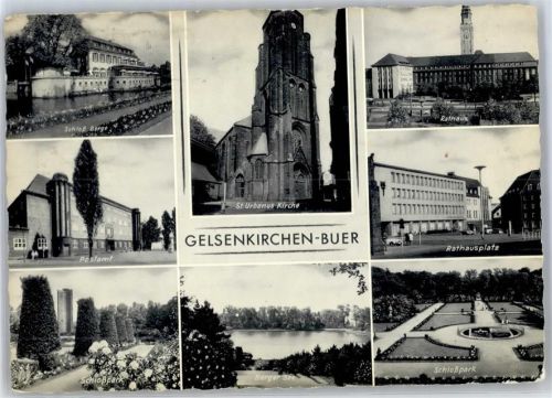 Buer Schloss Berge, St. Urbanus Kirche, Rathaus, Postamt, Berger See