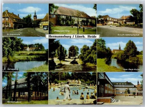 Hermannsburg Kreuzkirche, Volkshochschule, Schwimmbad, Heimatmuseum