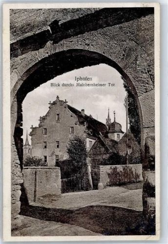 Iphofen Blick durchs Mainbernheimer Tor