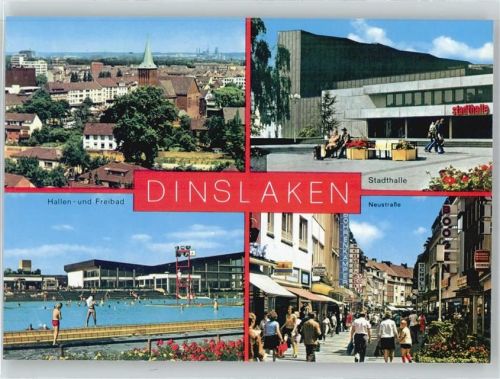 46535 W4220 Dinslaken - Schwimmbad, Stadthalle, Neustraße
