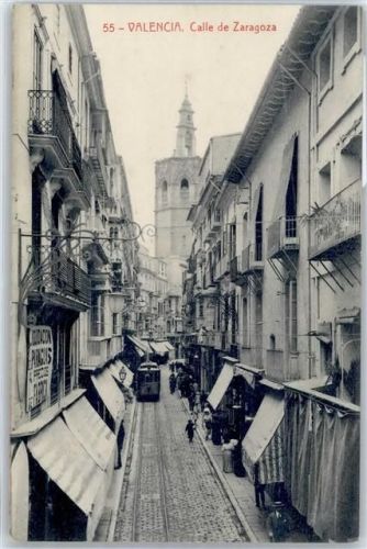 Valencia Calle de Zaragoza , Strassenbahn