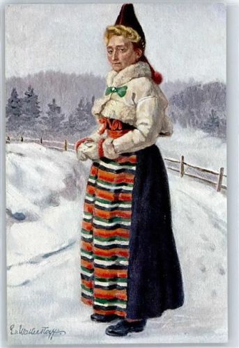 Kyrkdräkt Rättviks socken Dalarna