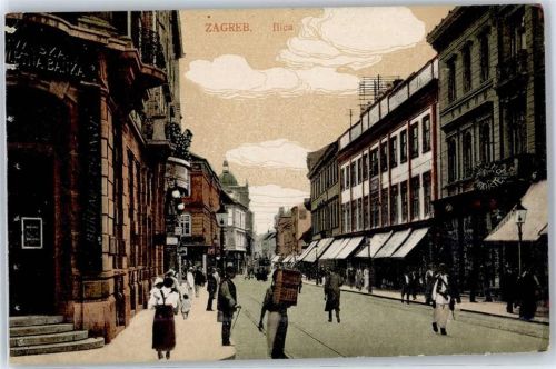 Zagreb La rue Ilica, Straßenbahn